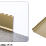Battiscopa in Alluminio Champagne Mod.3942