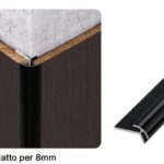 Profilo di Raccordo Curvo 8mm Mod.3921