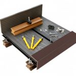 Profilo di Finitura a L per WPC CO-EX Noce Mod.3071