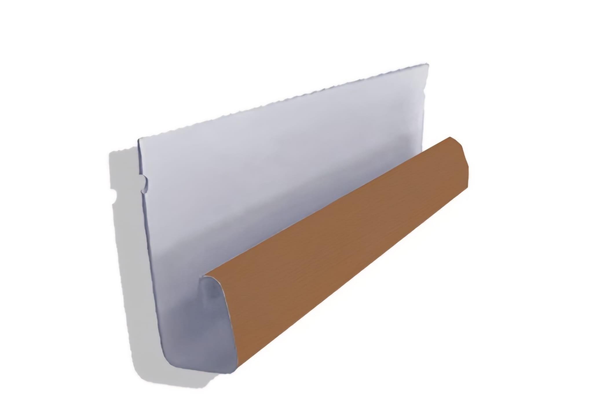 WhatsApp Image 2026-02-09 at 10.24.49 Profilo a J in PVC Marrone Mod.3557 - immagine 1