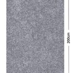 Tappeto Auto Adesivo in Feltro Grigio Mod.10122